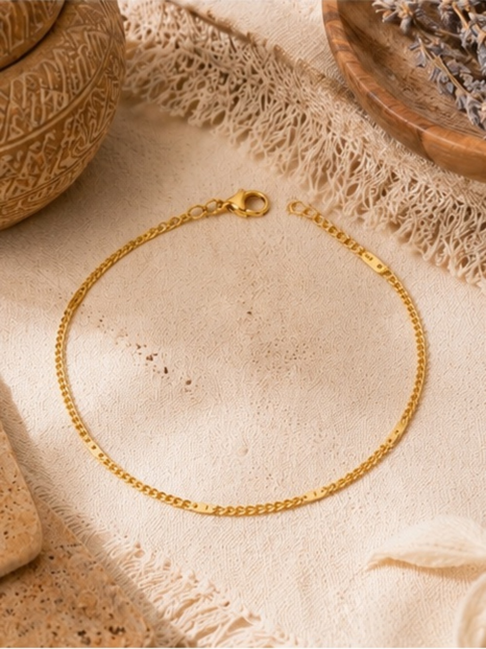 Dainty Gold Satellite Chain Bracelet Adjustable Minimalist Layering 💦Waterproof